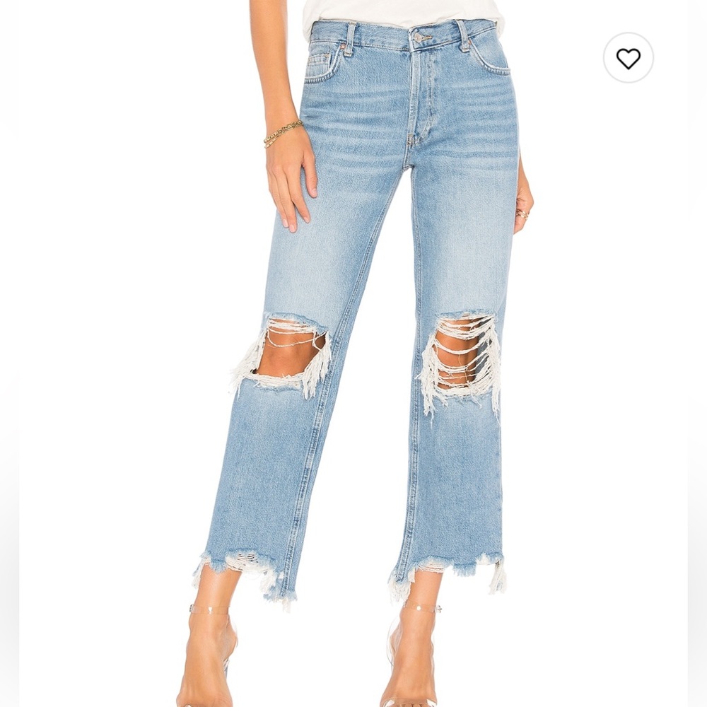 NWT Free People x We The Free Maggie Straight Leg Jeans